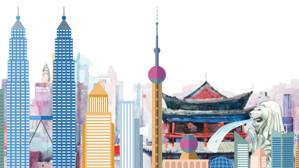Most famous architectures in the world; image used for HSBC A Global Life page.