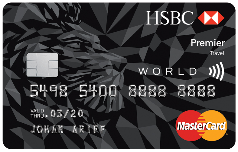 Premier Travel Credit Card face; image used for HSBC Premier Travel Mastercard Credit Card